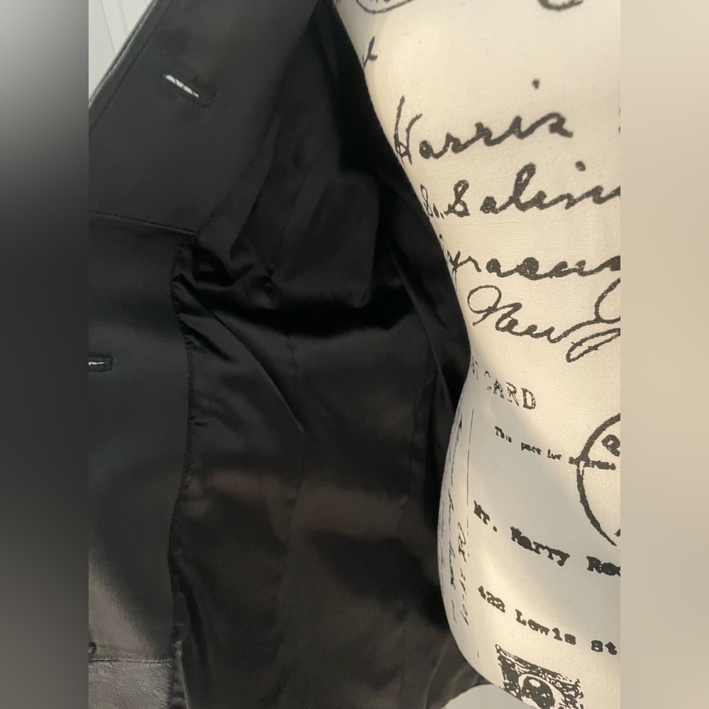 Wilson’s Leather Women’s Black Leather Women's Coat - Picture 3 of 5